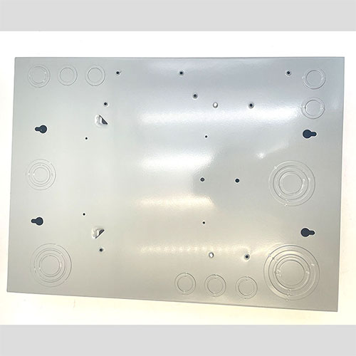 GE TLM-1212CU 125A Load Center Panel - 12-Circuit Main Lug, ANSI Certified, NEMA 1 Enclosure, 120/240V AC, Copper Bus, UL Listed