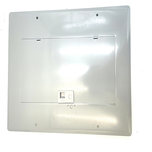 GE TLM-1212CU 125A Load Center Panel - 12-Circuit Main Lug, ANSI Certified, NEMA 1 Enclosure, 120/240V AC, Copper Bus, UL Listed