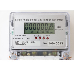 Single Phase Two Wire Anti-Tamper Kwh Meter 240V 60Hz 5(100A) with Magnetic Detection LCD Display