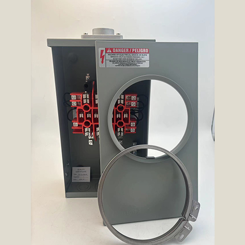 200A Square Meter Base 13Jaw 200 AMP AMPS Ring or Ring Less Cover Overhead Underground Meter Socket