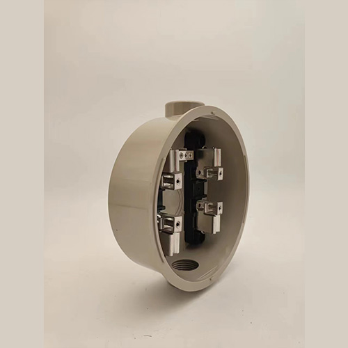 100A 4jaws Single Phase Meter Socket Electrical Meter Base 3/4inch Double Hub