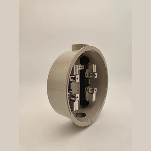 100A 4jaws Single Phase Meter Socket Electrical Meter Base 3/4inch Double Hub