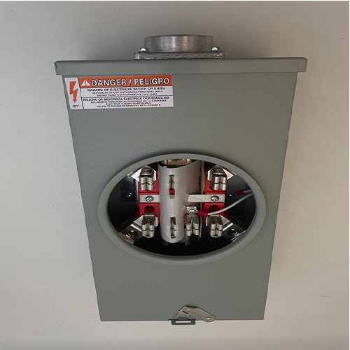 Ringless Type 200A 7 Jaw Rectangular Embedded Meter Base