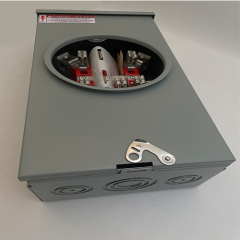 Ringless Type 200A 7 Jaw Rectangular Embedded Meter Base