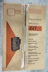 GAKR3-60A Disconnect Switch Box Non-Fusible,Indoor&Outdoor,Meeting NEMA 3R Standards,Galvanized Steel，Anti Corrosion and Rust Prevention