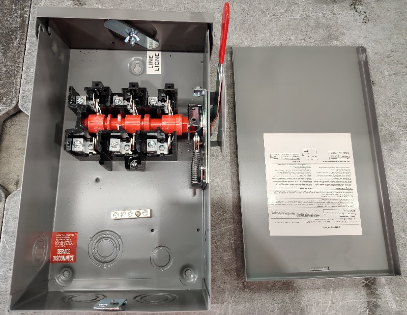 GAKR3-60A Disconnect Switch Box Non-Fusible,Indoor&Outdoor,Meeting NEMA 3R Standards,Galvanized Steel，Anti Corrosion and Rust Prevention