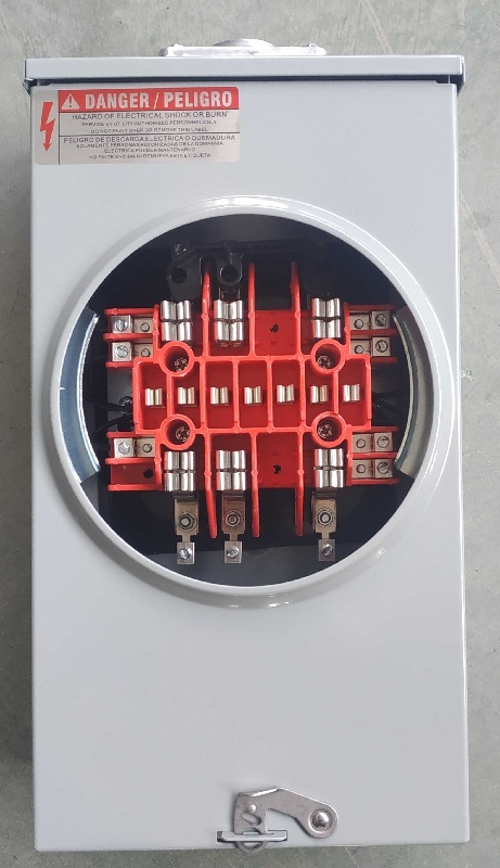 20A Ringless Meter Base - 13-Jaw Design with Integrated Bypass Circuit