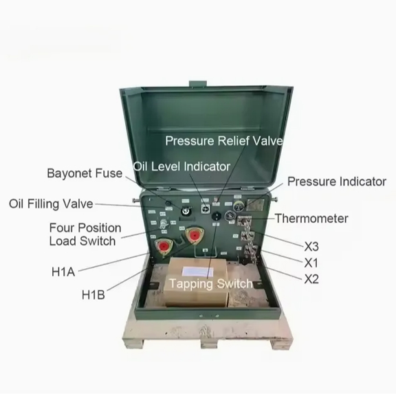 single-phase pole-mounted transformer