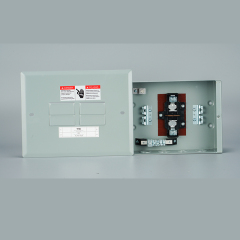 TYE-4WAY 4-Circuit Load Center | 120/240V 1P3W | Plug-In Breaker Design | Modular Steel Enclosure