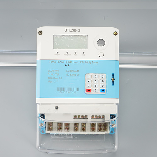 STE38-G Split Three Phase GPRS STS Smart Prepaid Energy Meter 3x230/400V 3x10(100)A Separate CIU Remote Recharge Token Kwh Meter For Africa Factory Commercial Farm