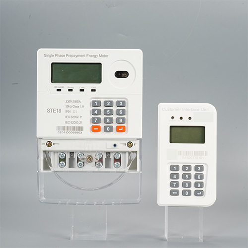 STE18 STS Single Phase Keypad Prepayment Energy Meter Class 1.0 Digital Prepaid Kwh Meter