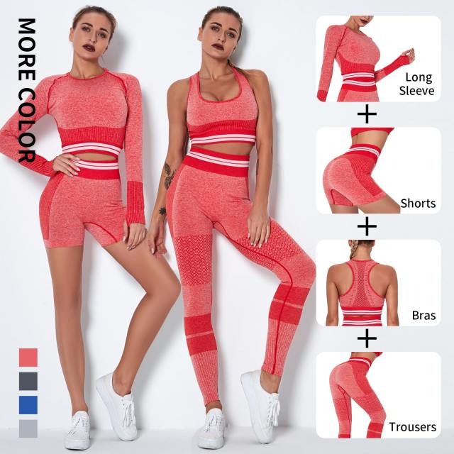 Yoga 4 pieces suit