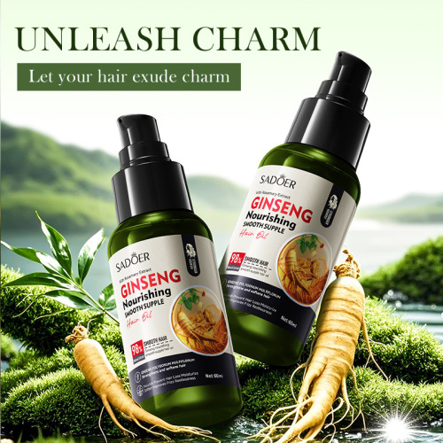 Hot-selling SADOER Ginseng and Polygonum Multiflorum Nourishing and Smoothing Hair Oil Nourishes and smoothes hair care essential oil