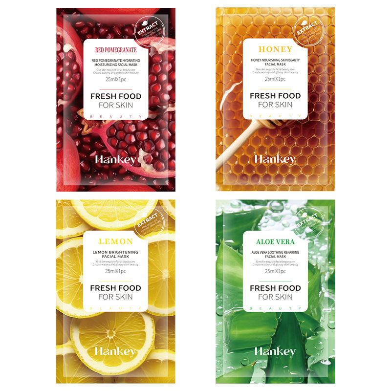 Moisturizing Sheet Mask, Fruit Moisturizing Mask, Hydrating and Moisturizing Honey Mask, Skincare