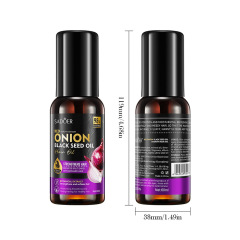 Best price SADOER Onion Black Seed Oil Smooth Hair Care Essential Oil Moisturizing Hair Care Essential Oil