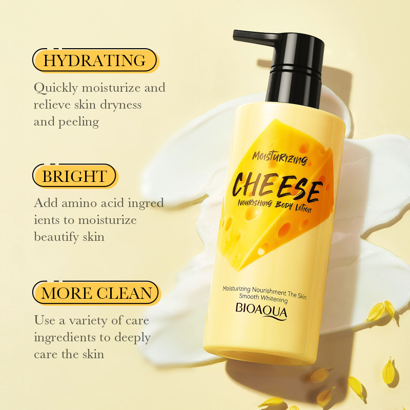Whitening BIOAOUA Cheese Moisturizing Nourishing Body Lotion, hydrating and moisturizing all over with a lingering fragrance, wholesale body lotion