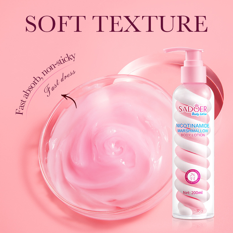 SADOER Brightening Whitening Cotton Candy Body Lotion, refreshing, non-greasy, moisturizing skincare body lotion