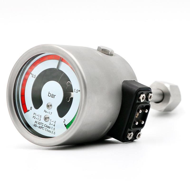 100mm轴向SF6密度继电器