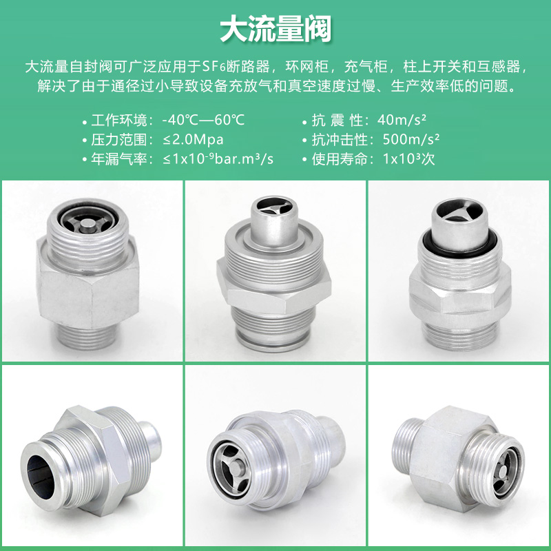 The high-flow self-sealing valve