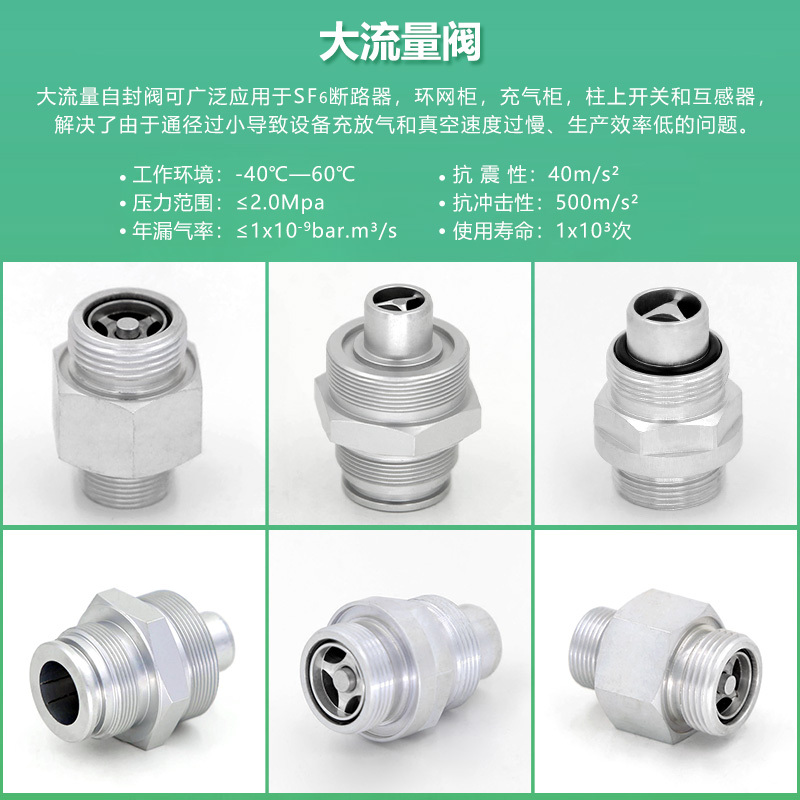 The high-flow self-sealing valve
