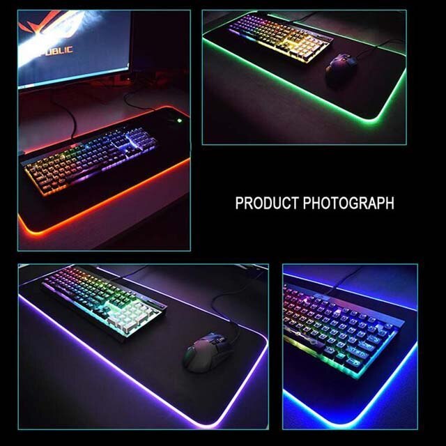 Tecsee RGB Gaming Mouse Pad