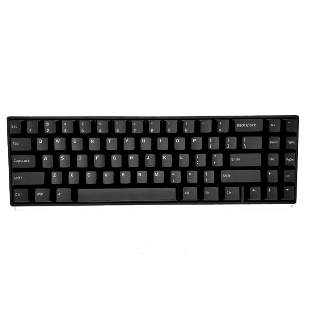 Tecsee  Customzied DIY Doubleshot Black Key Cap For Cherry mx