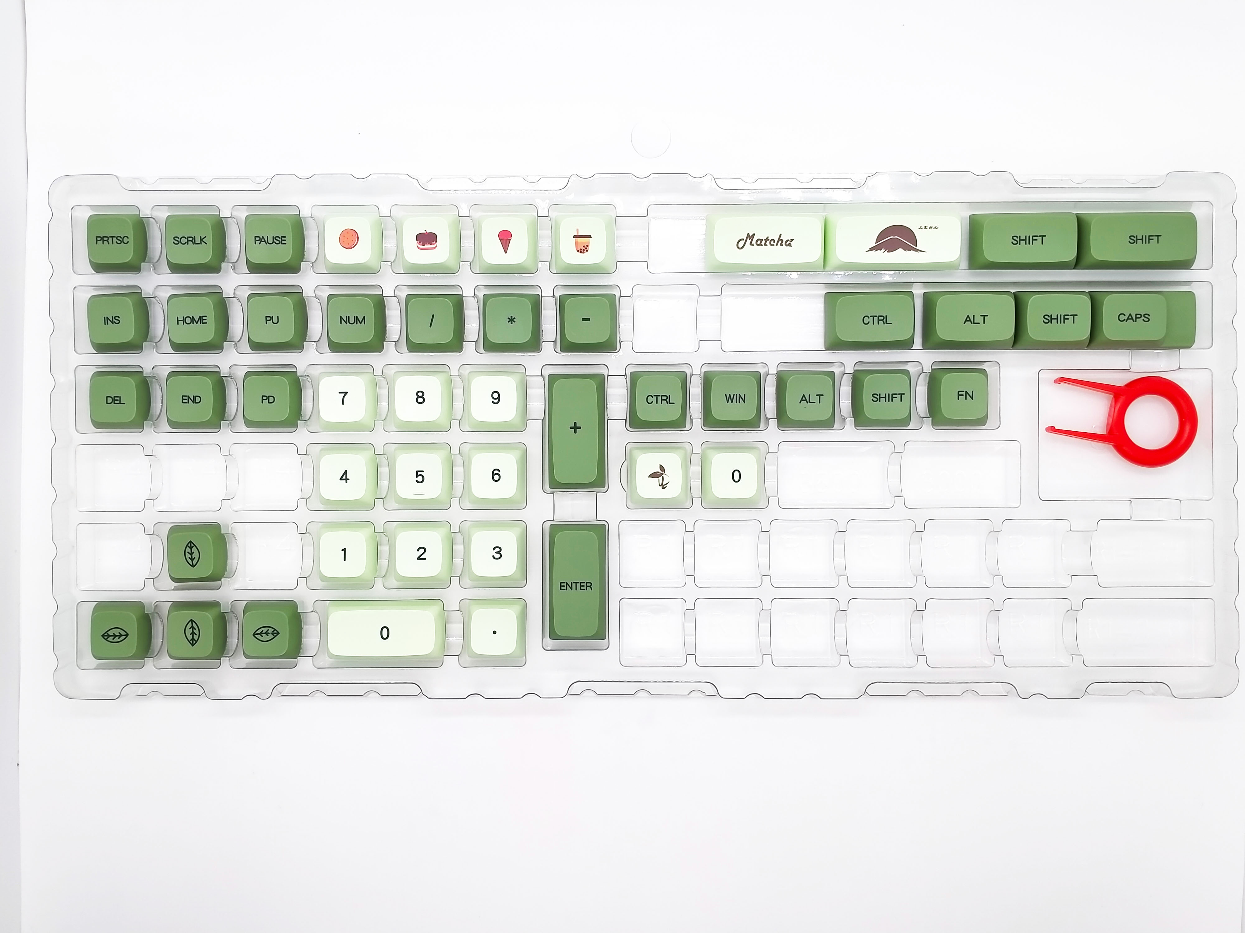 Tecsee DIY Sub  XDA Mechanical Keyboard Keycap Matcha In Stock