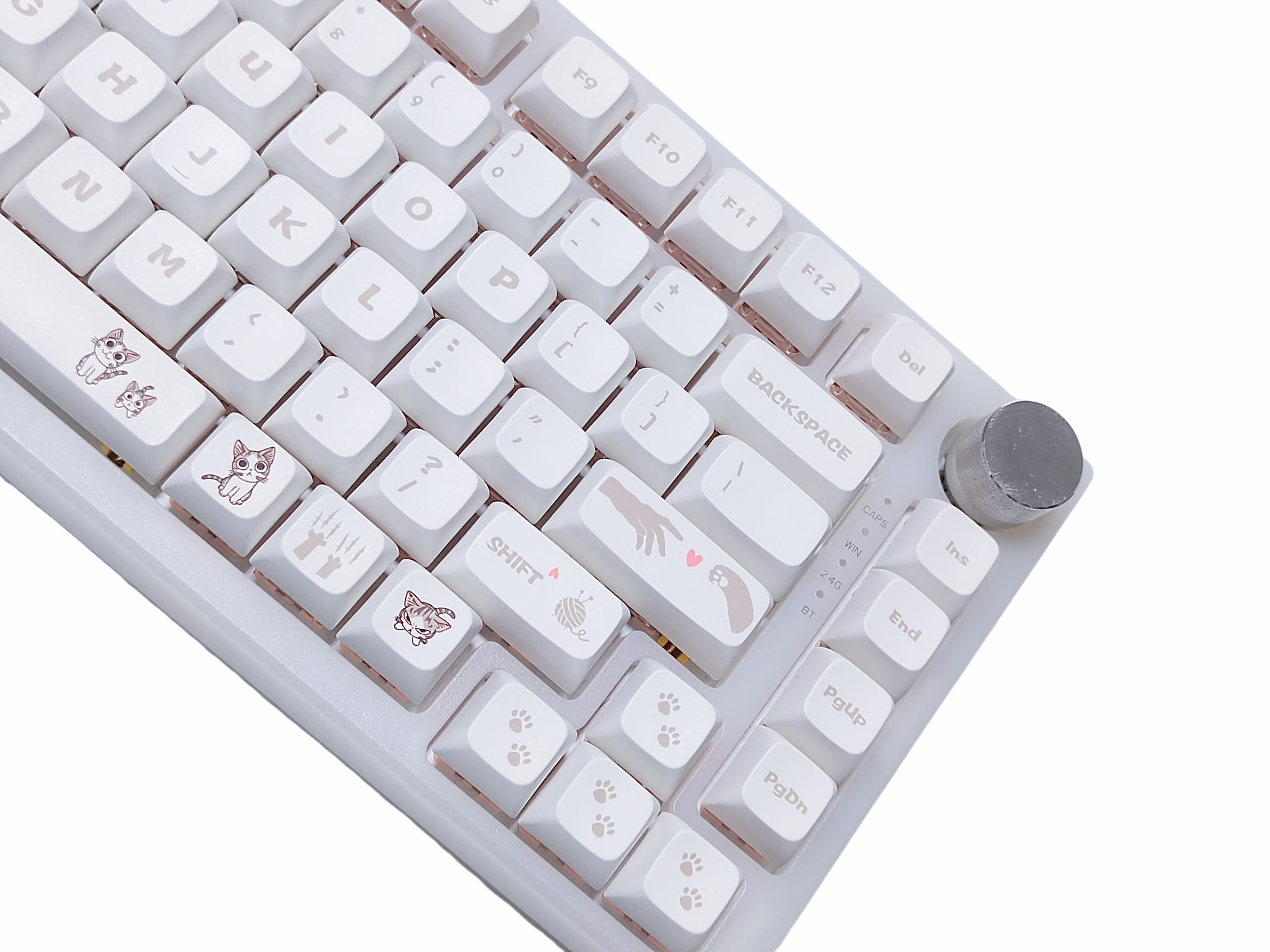 Tecsee DIY Sub XDA Mechanical Keyboard Keycaps White In Stock