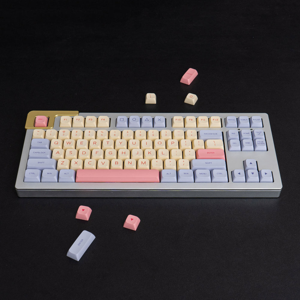 Tecsee DYI Sub  XDA Mechanical Keyboard Keycap Cotton Candy In Stock