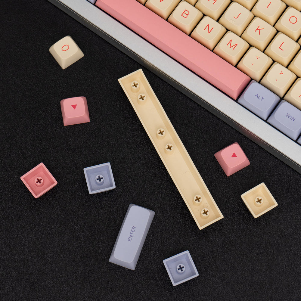 Tecsee DYI Sub  XDA Mechanical Keyboard Keycap Cotton Candy In Stock