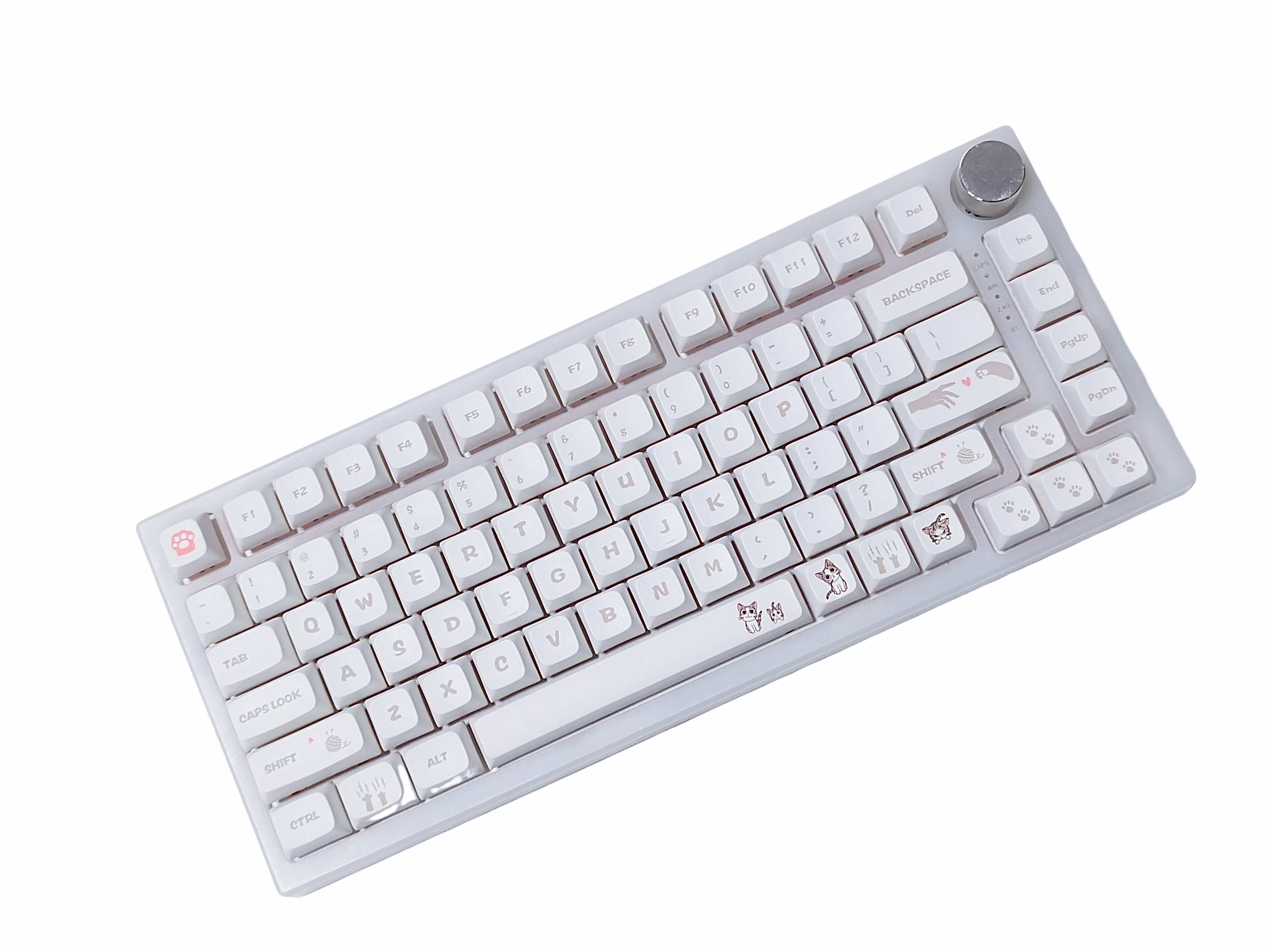 Tecsee DIY Sub XDA Mechanical Keyboard Keycaps White In Stock