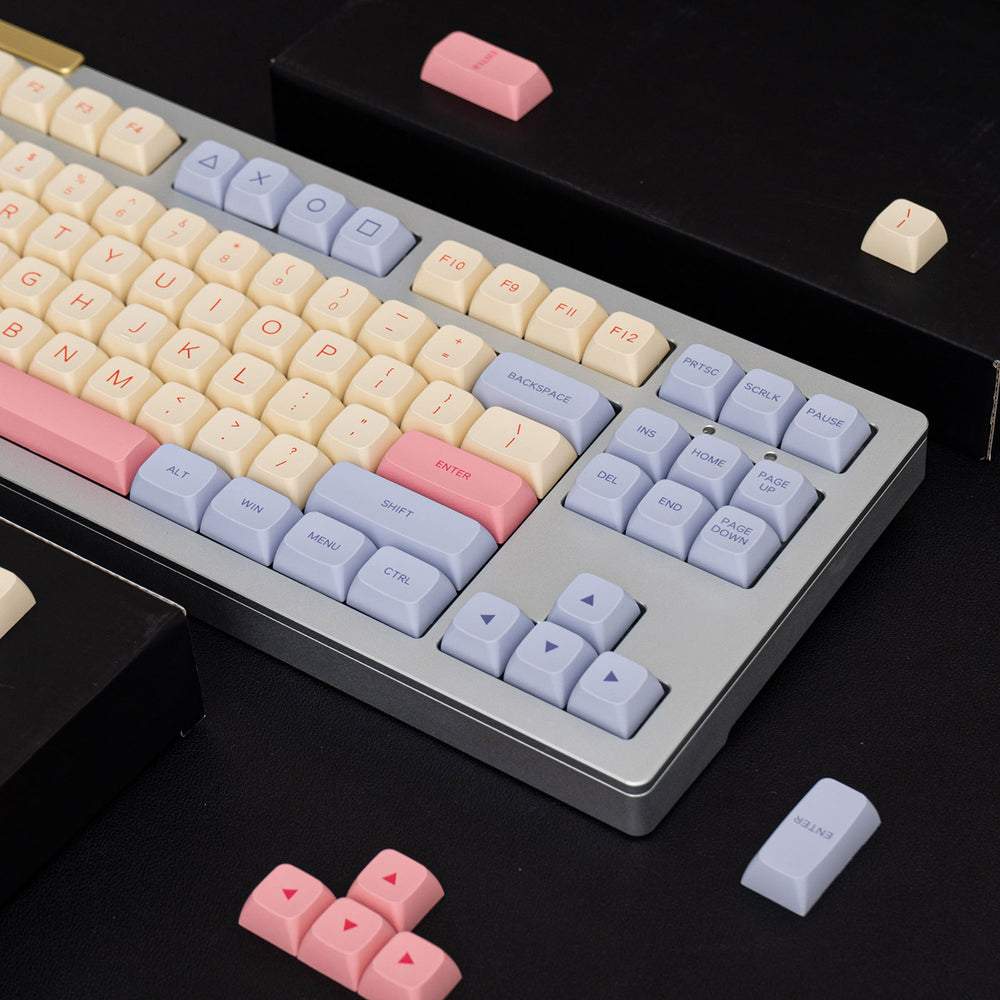 Tecsee DYI Sub  XDA Mechanical Keyboard Keycap Cotton Candy In Stock
