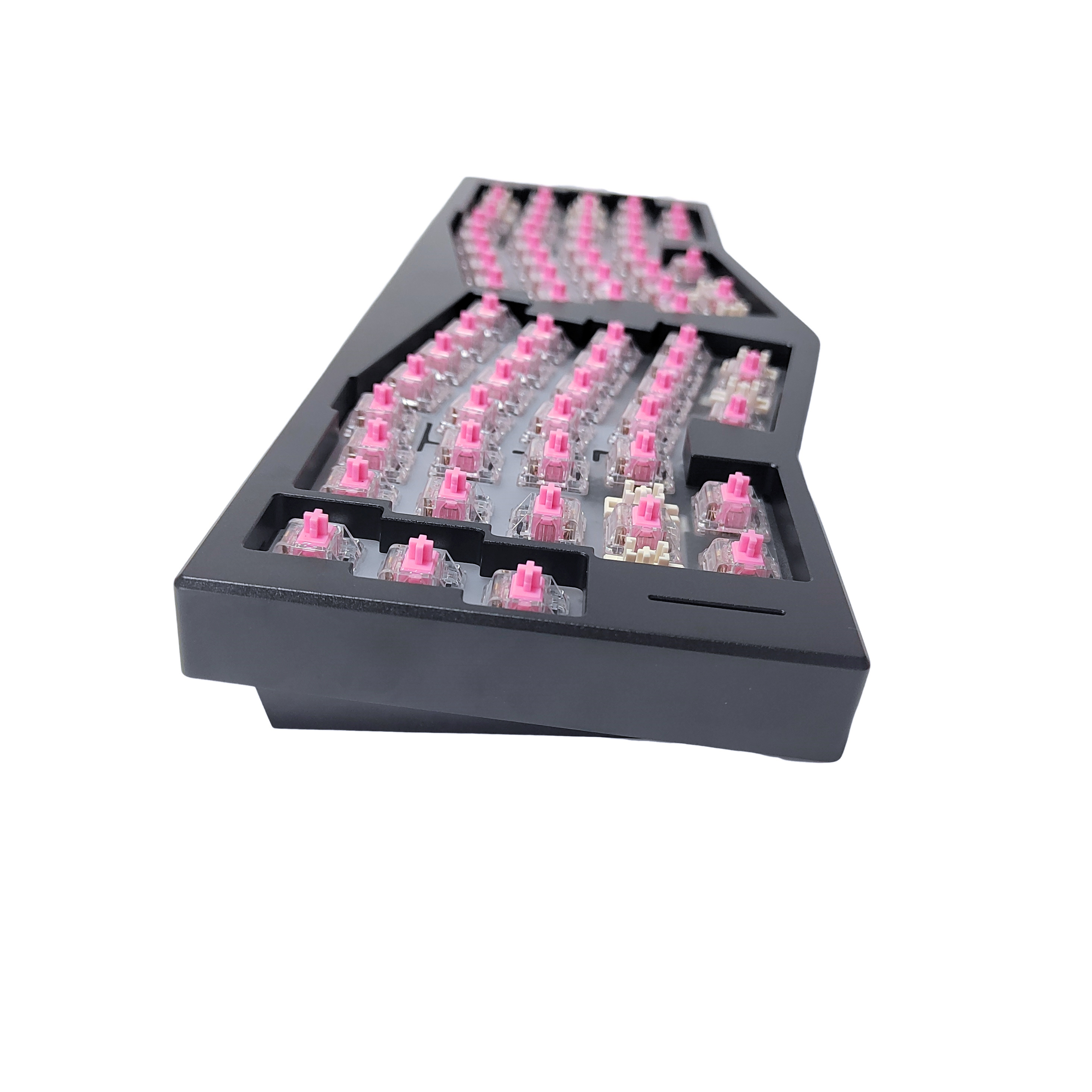 Tecsee Honey Peach Mechanical Keyboard POM Linear Stem Metal Pole Switches