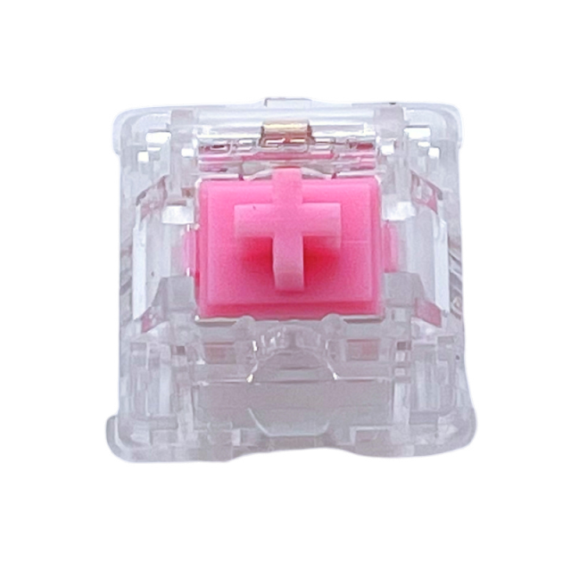 Tecsee Honey Peach POM Linear Stem Metal Pole Switches