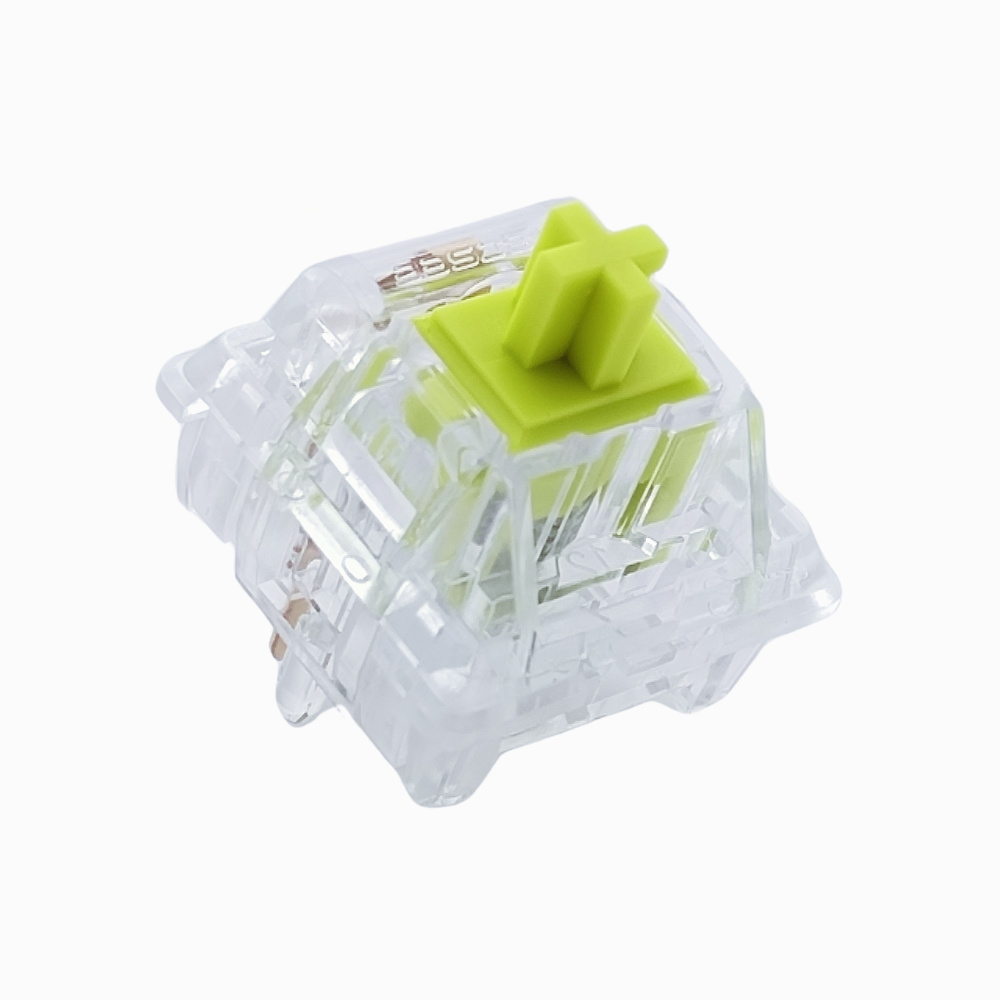 Tecsee Crystal Mechanical Keyboard Switch Lemon POM Tactile Stem Metal Pole Switches
