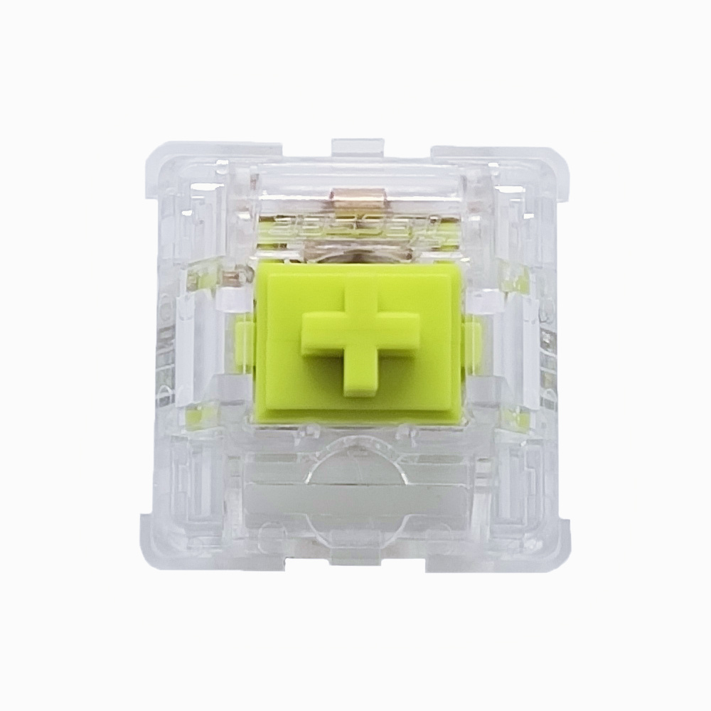Tecsee Crystal Mechanical Keyboard Switch Lemon POM Tactile Stem Metal Pole Switches