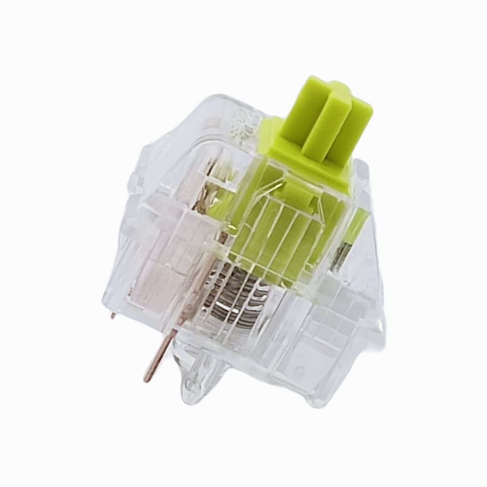 Tecsee Crystal Mechanical Keyboard Switch Lemon POM Tactile Stem Metal Pole Switches