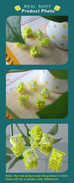 Tecsee Firefly POM Linear Switch Mechanical Keyboard Switch Custom DIY 5PIN RGB SMD Hot-Swap Switches
