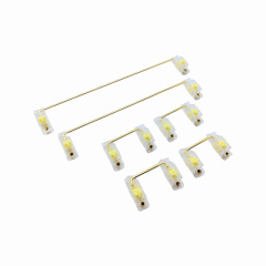 Tecsee V3 Clear Gold-plated/No-plated Mechanical Keyboard Satellite Axis