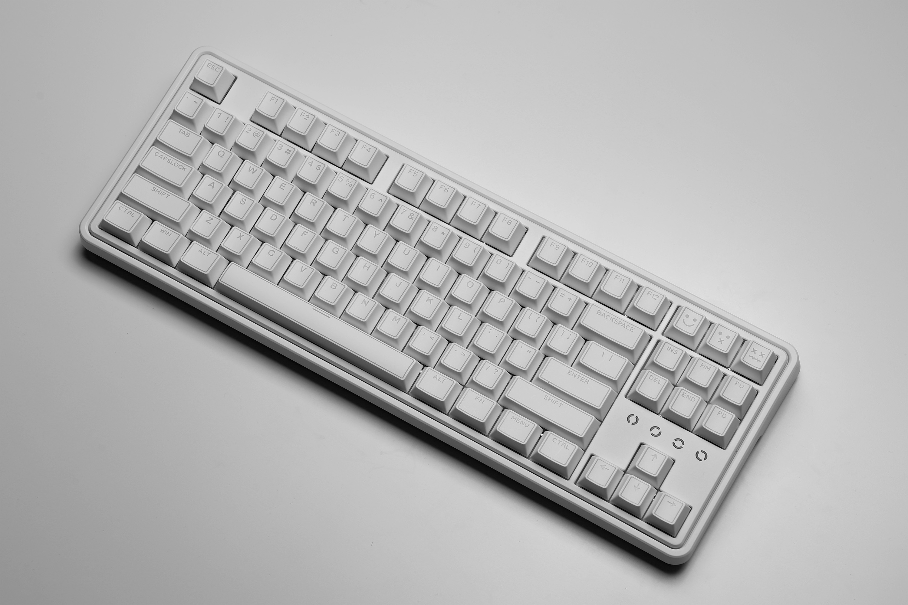 TECSEE Cherry Profile 142Keys  PBT Black/White Keycaps for Mx Hot Swap Switches Mechanical Keyboard