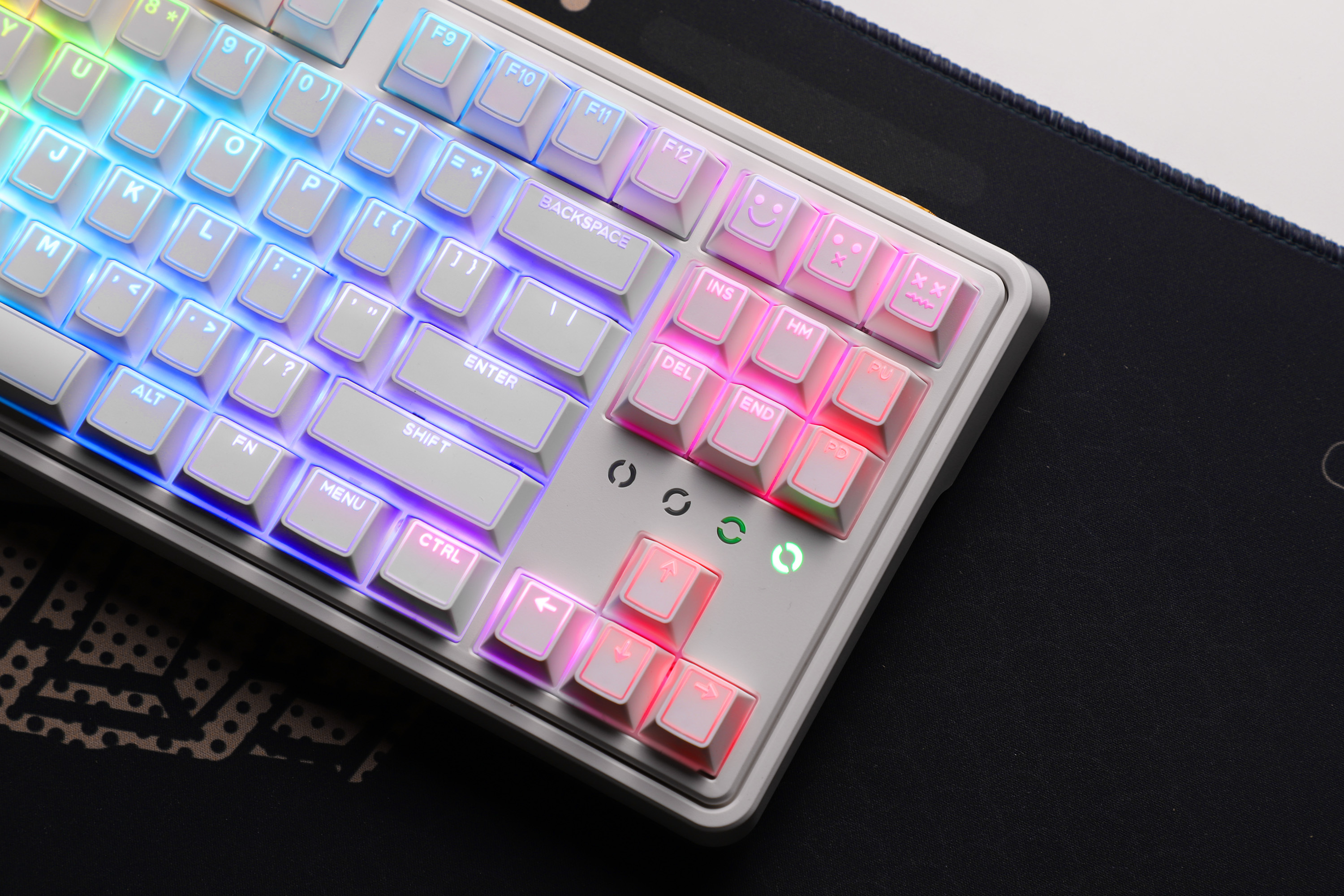 TECSEE Cherry Profile 142Keys  PBT Black/White Keycaps for Mx Hot Swap Switches Mechanical Keyboard