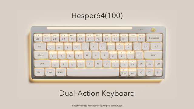 Hesper64(100) Dual-Action Low-Profile Keyboard