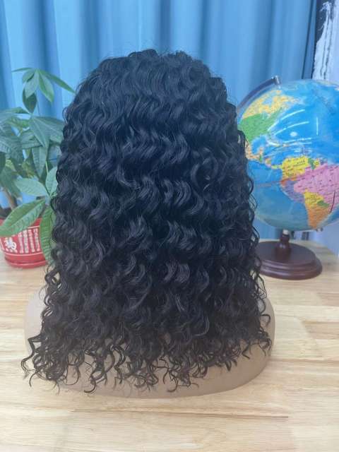KissBeauty 13×4 Lace  Frontal lace  Wig Deep Wave  Wigs  Lace Front  Human Hair Wigs Natural Color