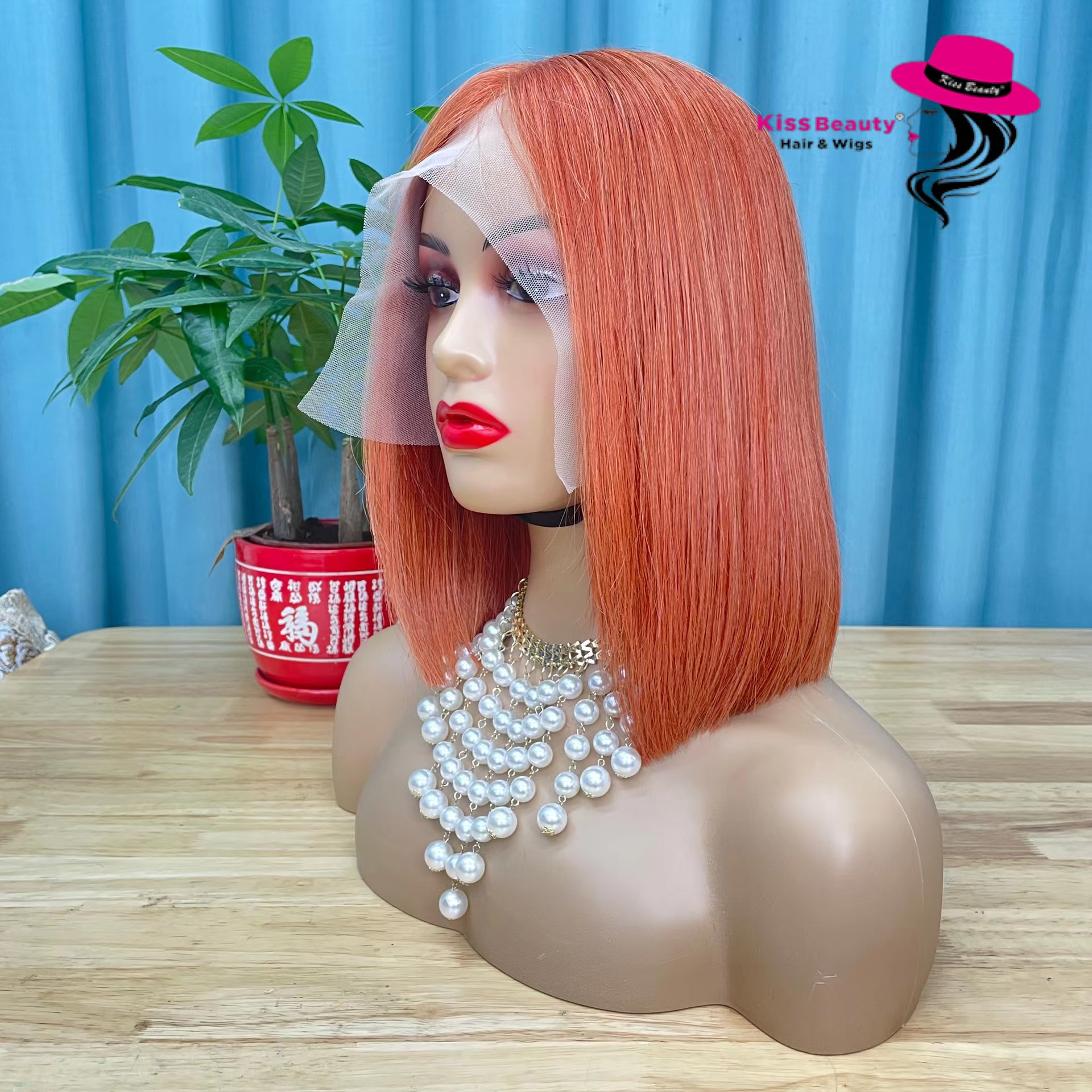 KissBeauty T-Lace  Wig  Double Drawn Quality  BOB Wig
