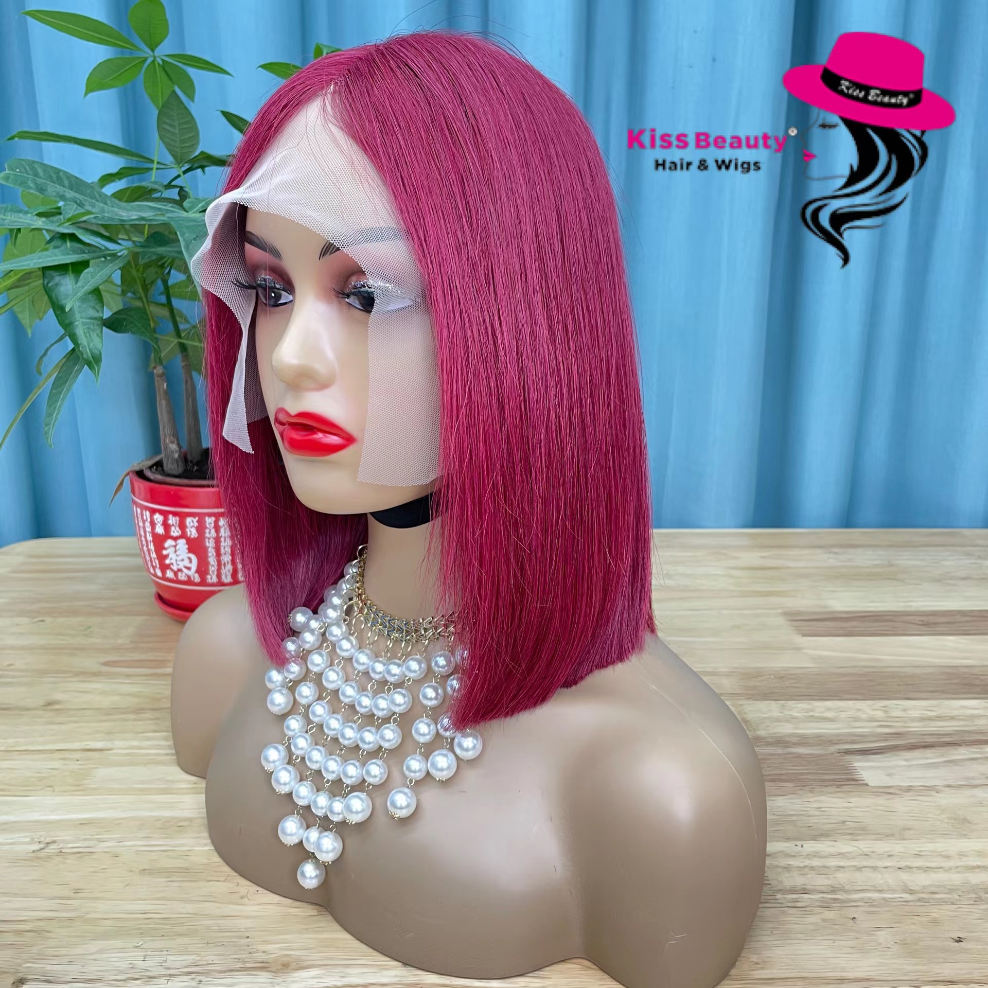 KissBeauty T-Lace  Wig  Double Drawn Quality  BOB Wig