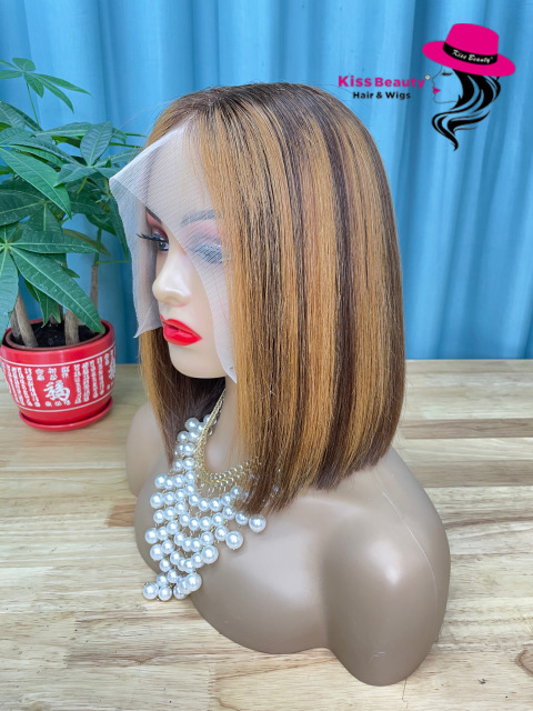 KissBeauty T-Lace  Wig  Double Drawn Quality  BOB Wig