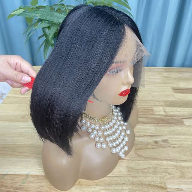 KissBeauty raw bone straight hair 3T4/30/4T part lace frontal Wig