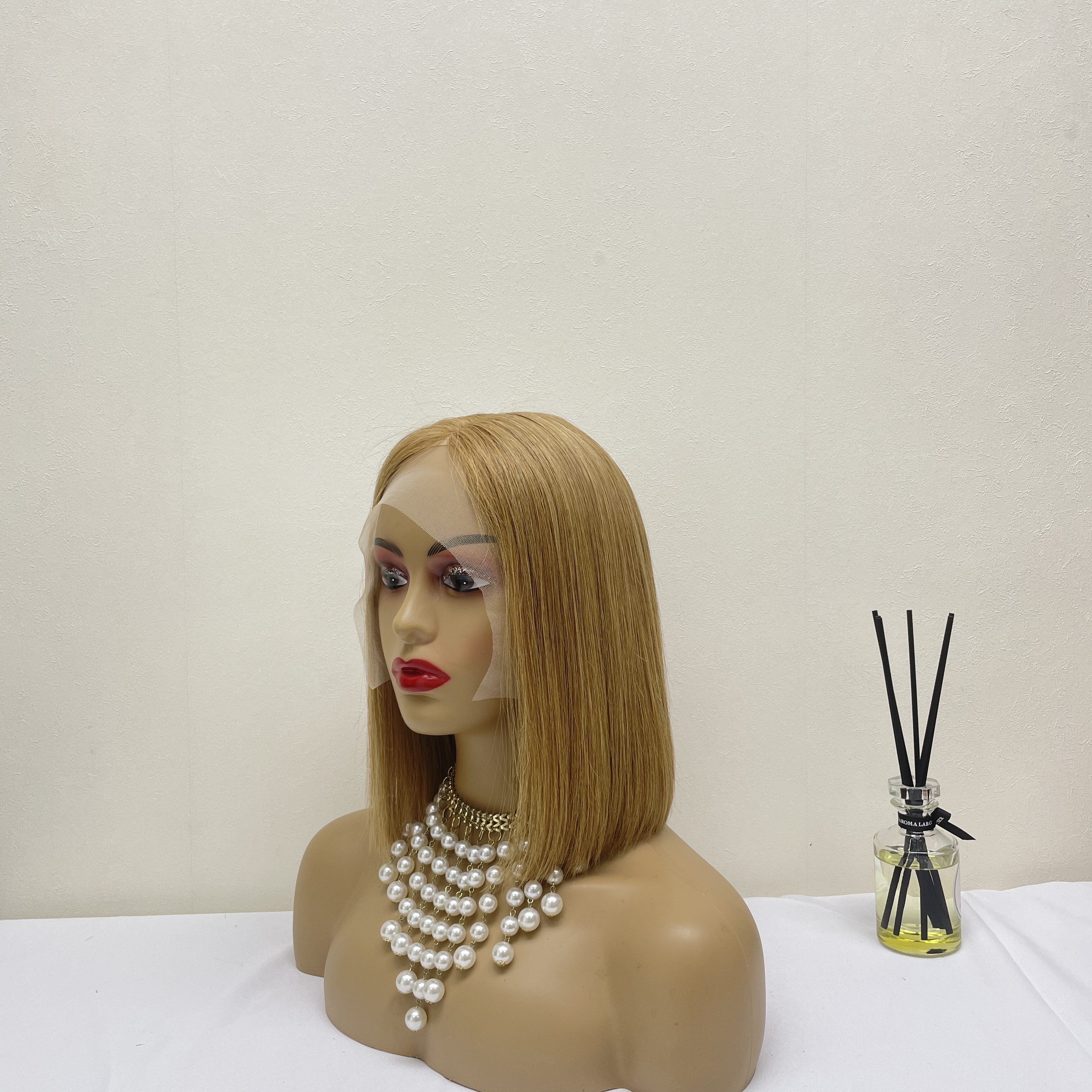 KissBeauty raw bone straight hair BUG# T part lace frontal Wig