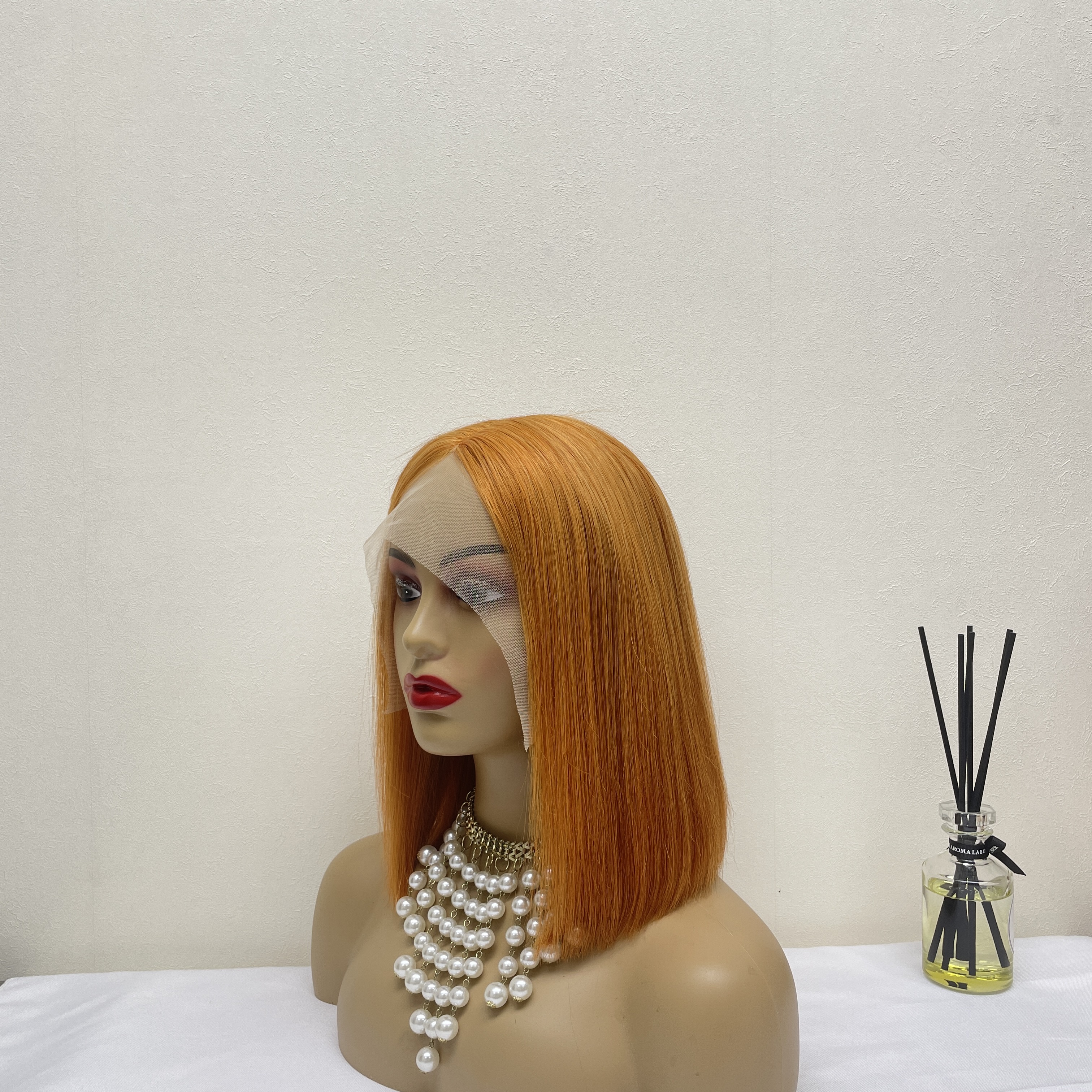 KissBeauty raw bone straight hair BUG# T part lace frontal Wig