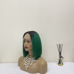 KissBeauty raw bone straight hair 27# T part lace frontal Wig